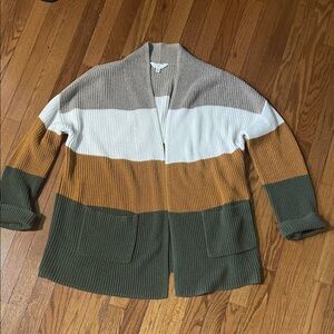 Time and Tru Colorblock Women’s Cardigan